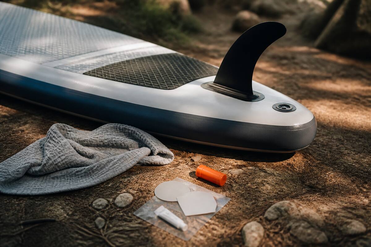 Supboard onderhoud: supboard afspoelen en reparatieset klaarleggen voor het seizoen